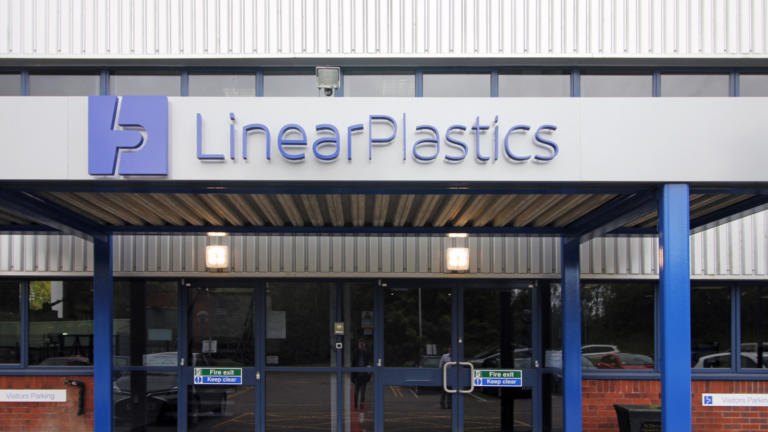 Entrance to Linear Plastics main factory in Treforest