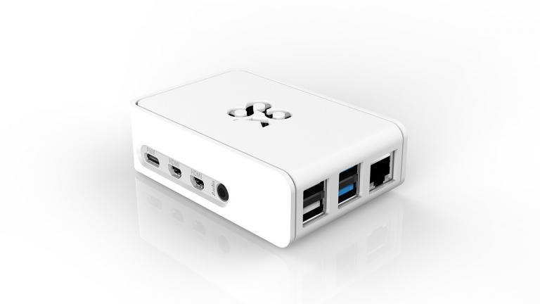 Raspberry Pi 4 in white